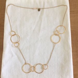 14k Gold-Plated Circle Necklace